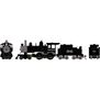 HO ATH 4-4-0 Steam Locomotive w/DCC & Sound, SLSF #96