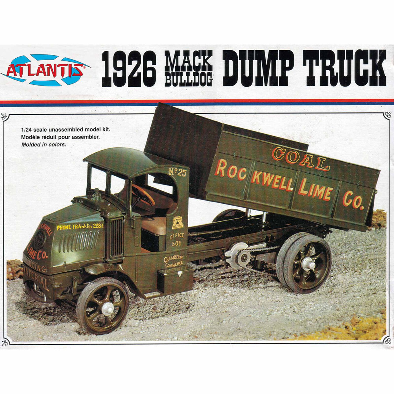 1/24 1926 Mack Bulldog Dump Truck Model Kit