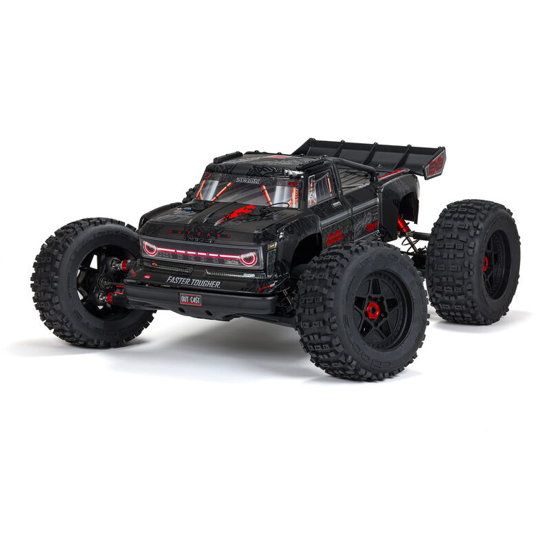 1/5 OUTCAST 8S EXB AVC 4X4 RTR Brushless Stunt Truck, Black - SCRATCH & DENT