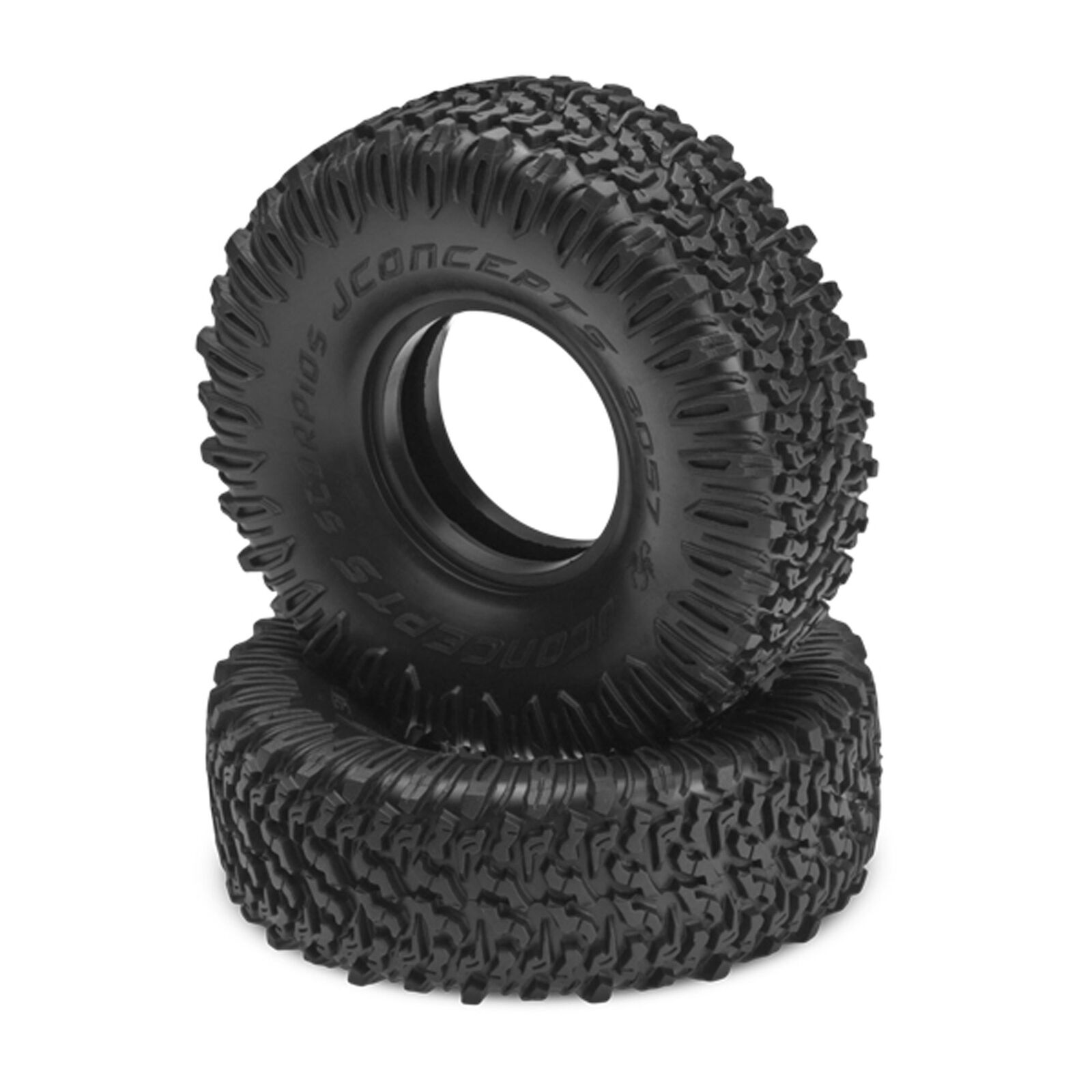 1/10 Scorpios All-Terrain Scaling 1.9&rdquo; Crawler Tires with Inserts, Green Compound (2)