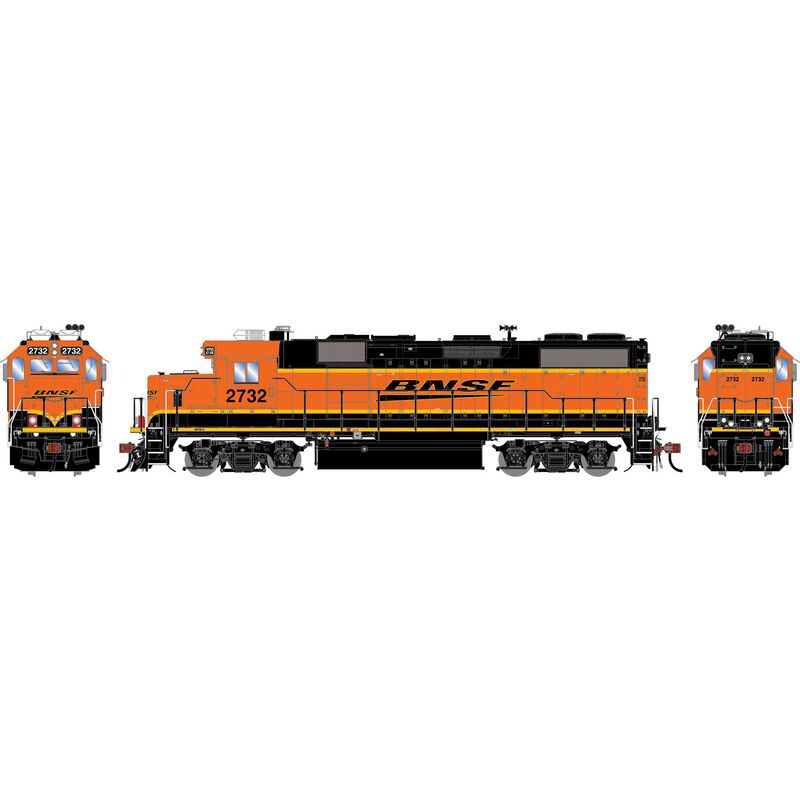 HO GEN GP39-2 PH IIB Locomotive w/DCC & SOUND, BNSF #2732