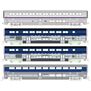 (N) Amtrak Pacific Surfliner 4 Car Add-on Set