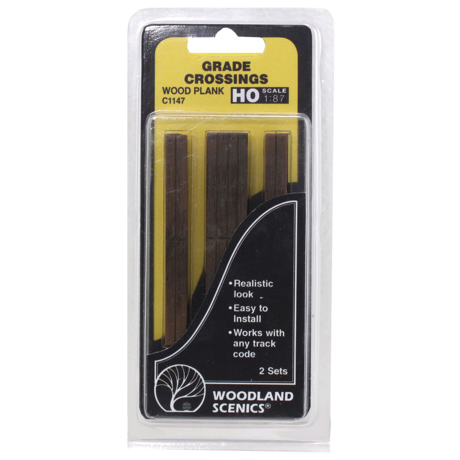 HO Grade Crossing, Wood Plank