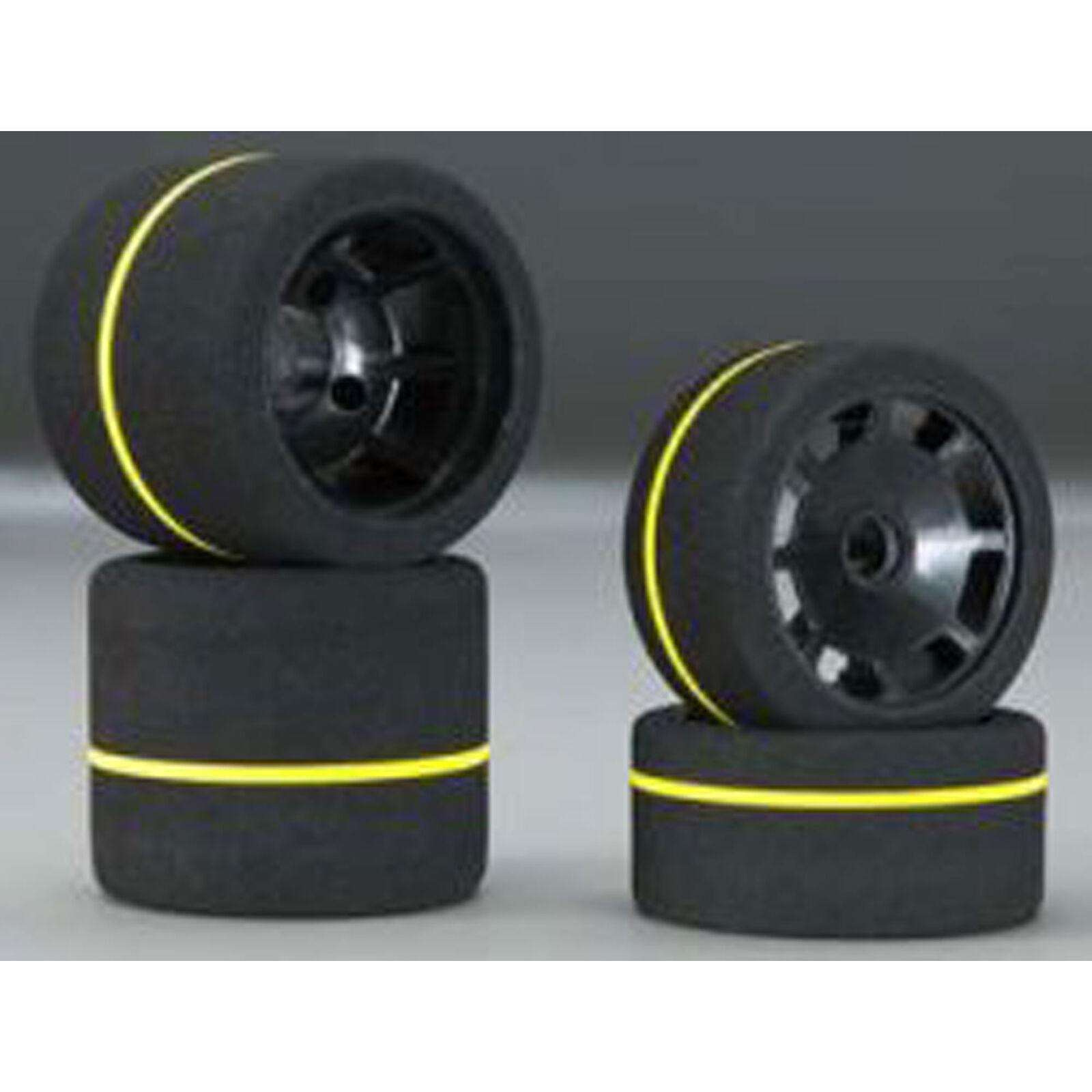 1/10 Spec Combo Tires (4) White Gray