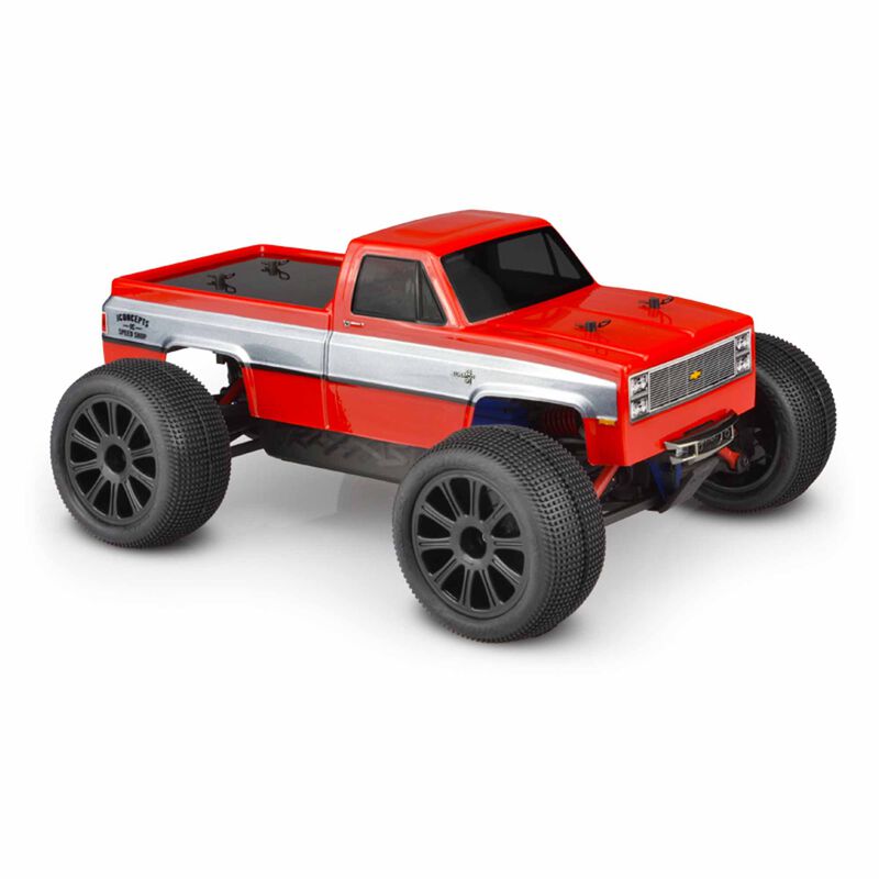 1/16 1982 GMC K10 Monster Truck Clear Body, 1/16 Traxxas E-Revo