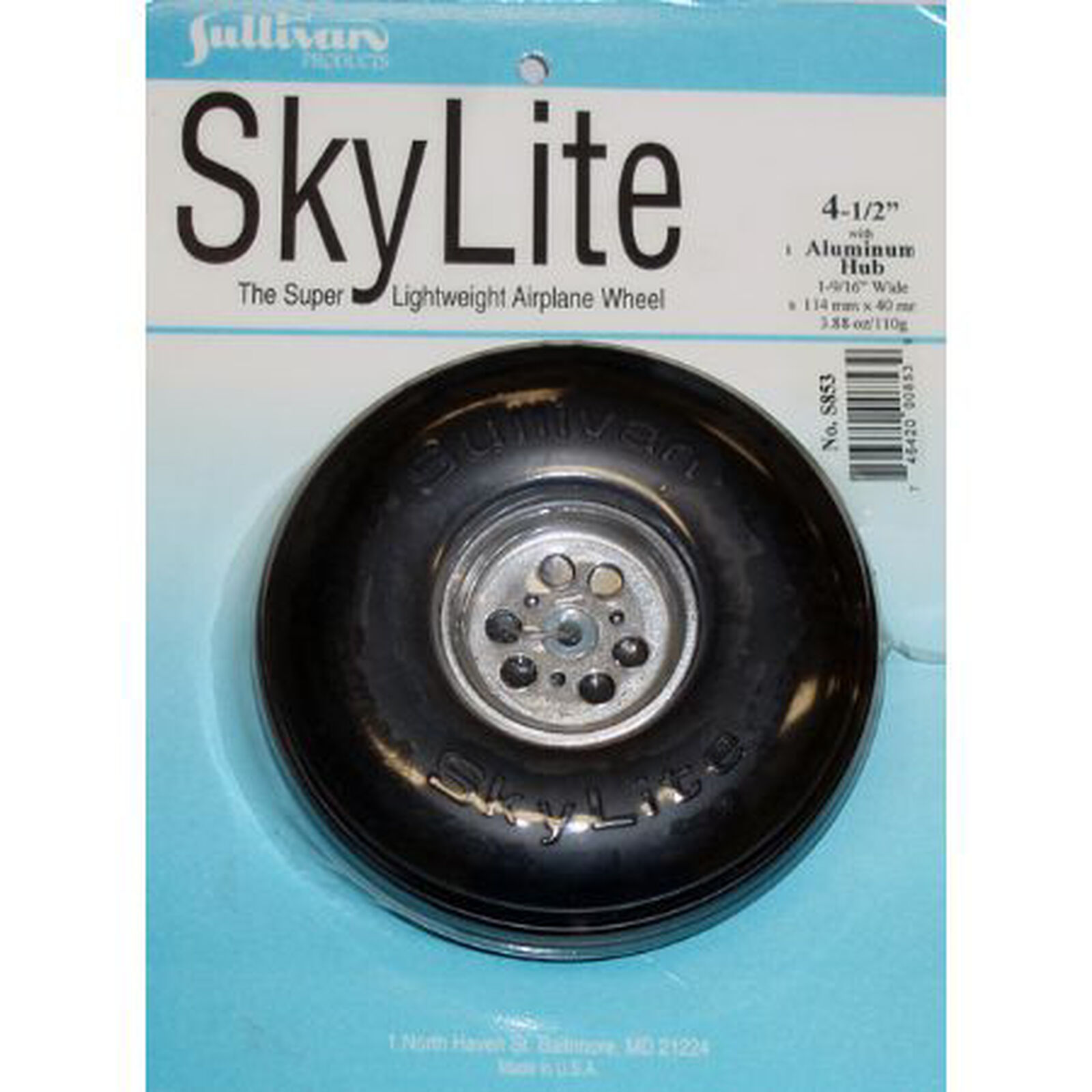 Sky Wheel with Aluminum Hub, 4-1/2"