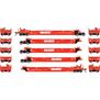 HO ATH Gunderson Maxi-I Well Cars (5), KLNX #757108