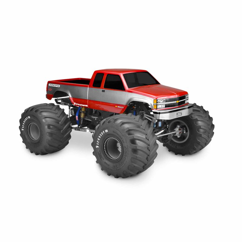 1/10 1988 Chevy Silverado Extended Cab Monster Truck Clear Body