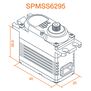 S6295 1/8 HV High Speed High Torque Brushless Metal Gear Servo