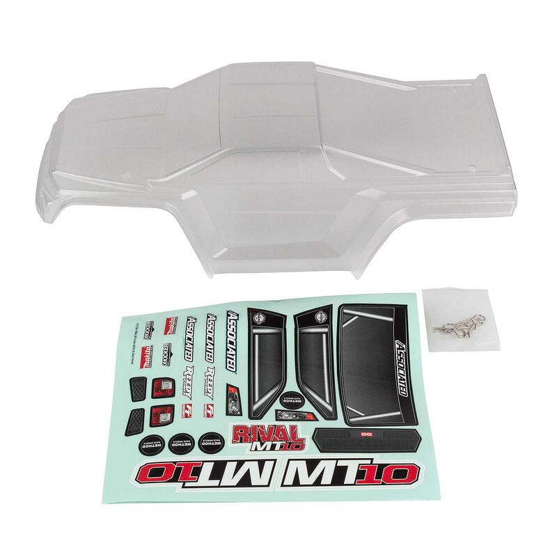 1/10 Rival MT10 V2 Clear Monster Truck Body