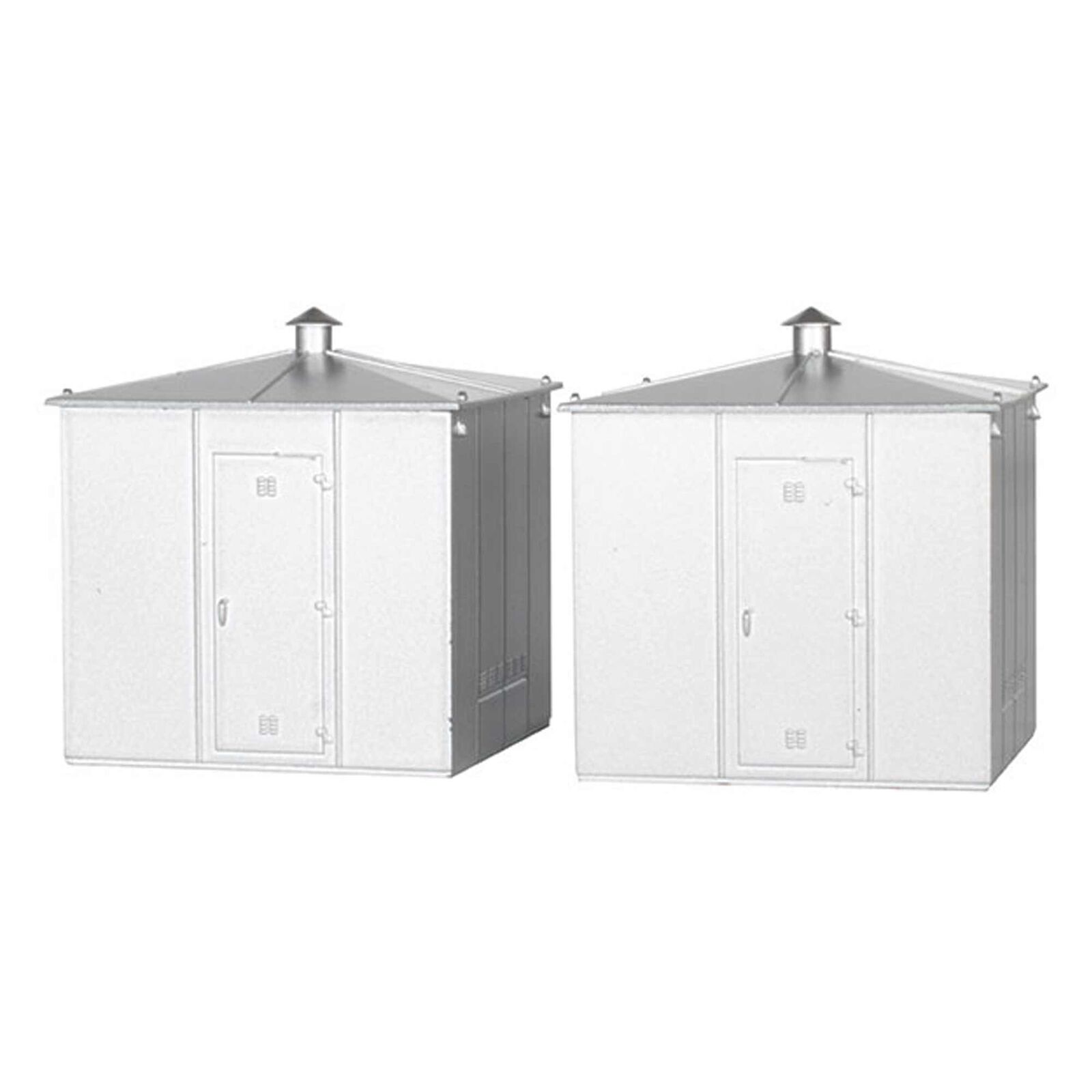 HO Trackside Equipment Buildings (2 card)