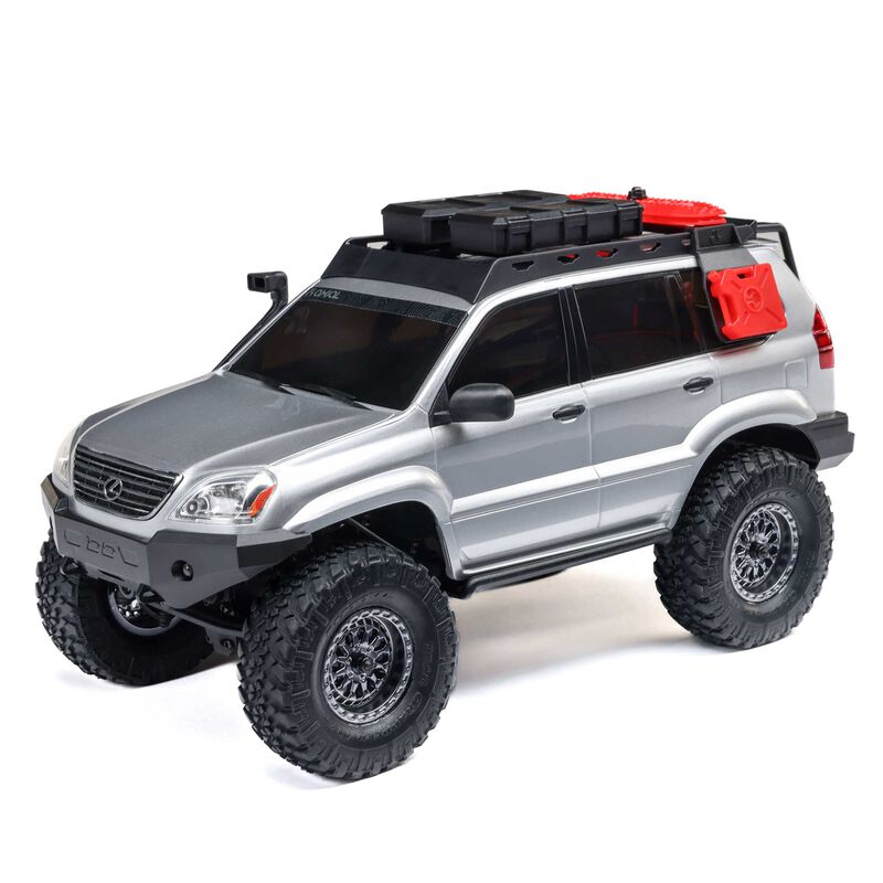 1/24 SCX24 Lexus GX 470 4X4 RTR Brushed Rock Crawler (Battery & Charger Included), Silver - SCRATCH & DENT