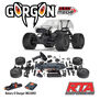 1/10 GORGON 2WD RTA Kit Brushed Monster Truck (Battery & Charger Included), Clear
