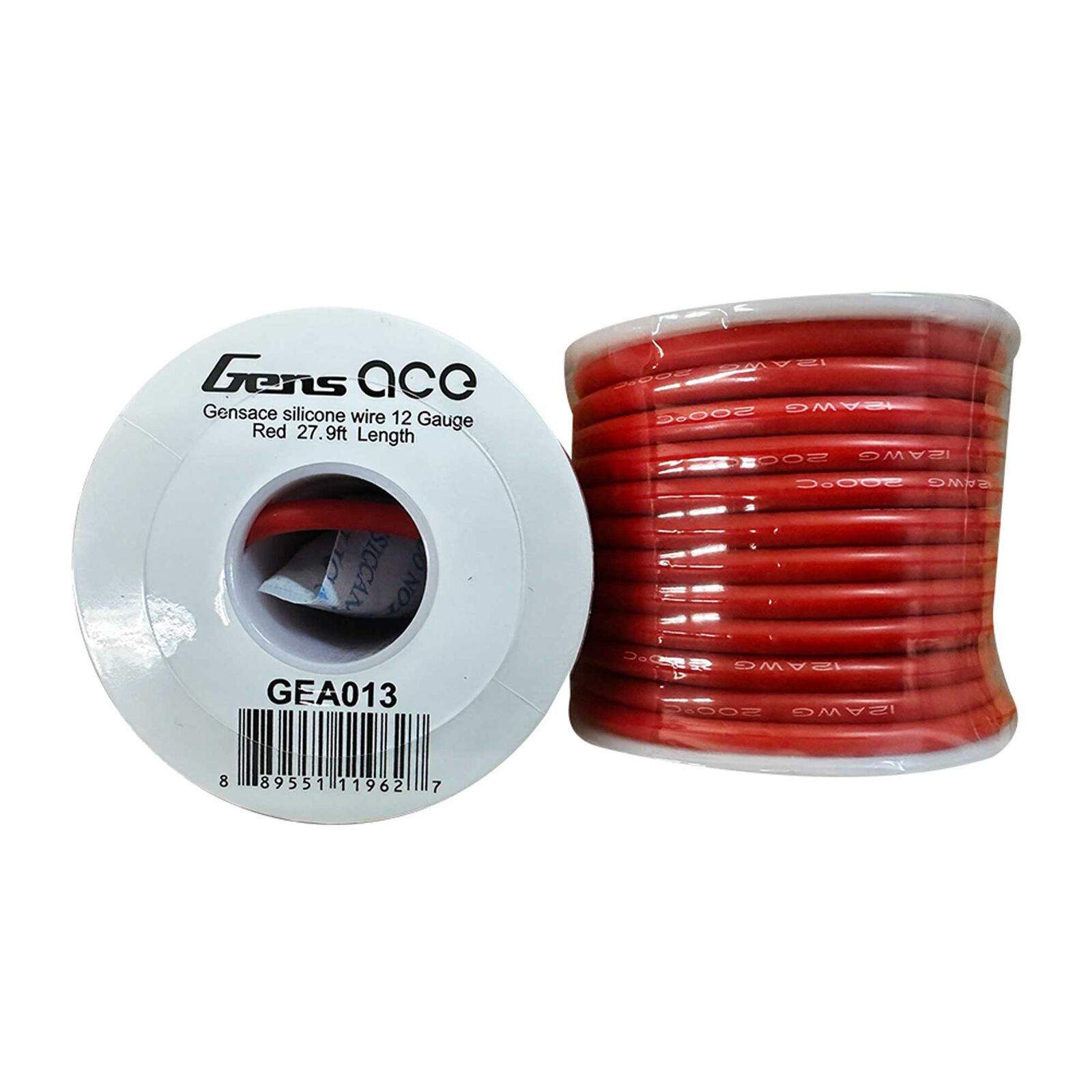 Silicone Wire, 12 Gauge, 27.9 ft Length, Red