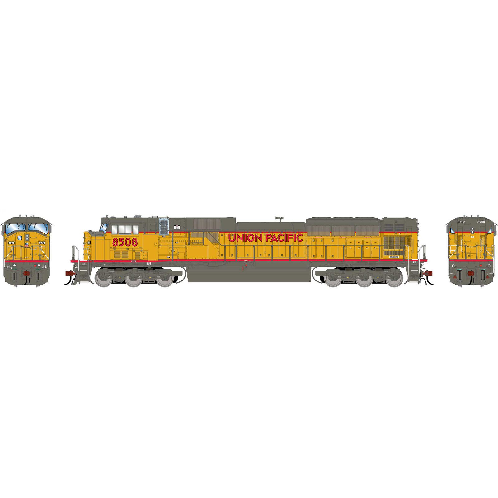 HO GEN SD90MAC-H PH I Locomotive, UP #8508