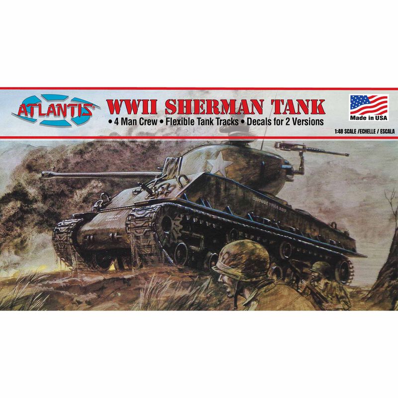 1/48 WWII Sherman Tank Model Kit