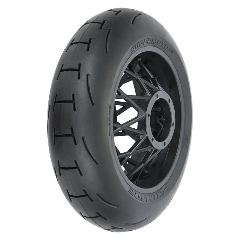 1/4 Supermoto 2.0 S3 Rear Tire MTD Black Supermoto Wheel: MX/SM