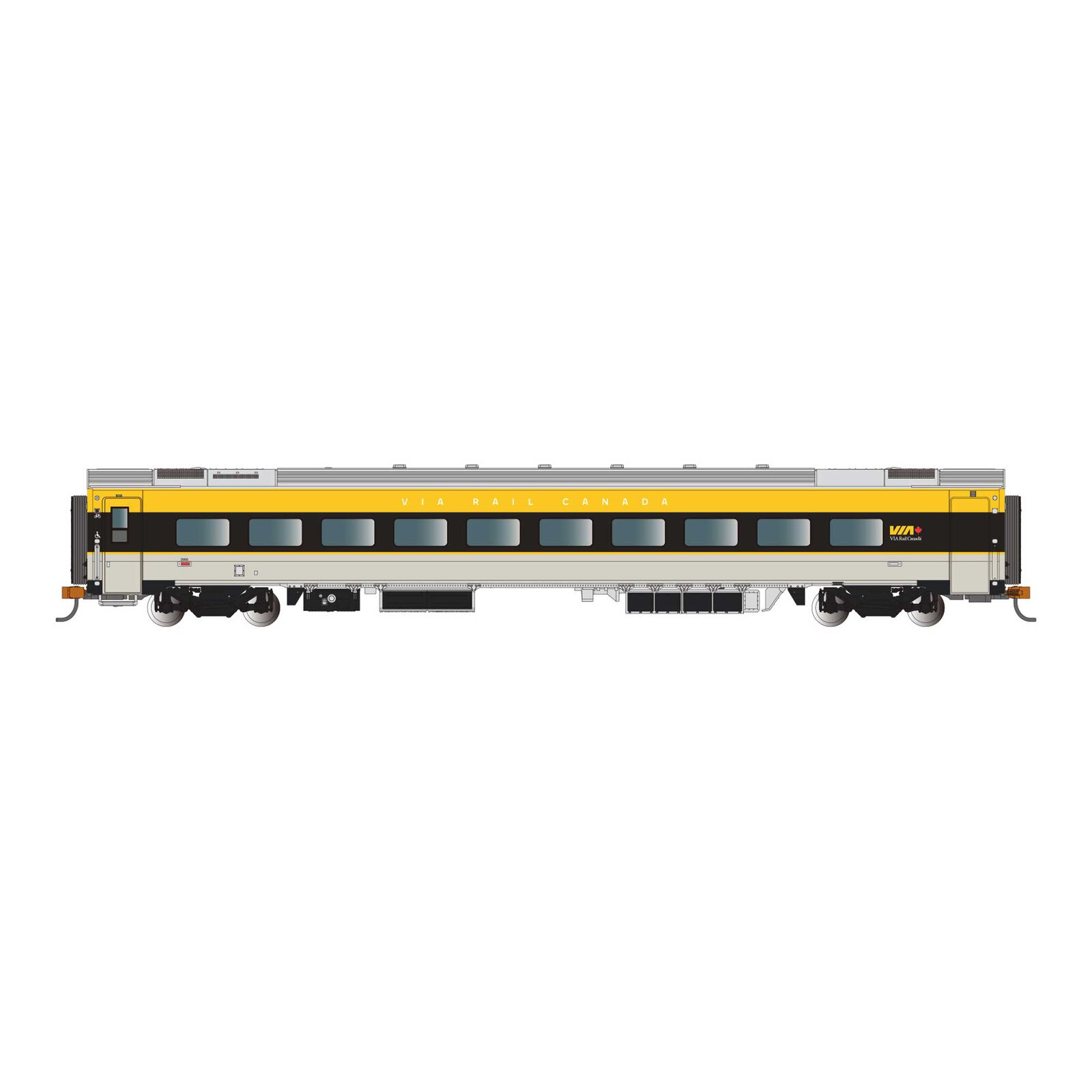 N Siemens Venture Coach Passenger Car w/ Lighted Interior - Via Rail Canada™ #2901