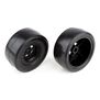 Rear Wheels & Drag Slick Tires mounted, 1/10 Team Associated DR10