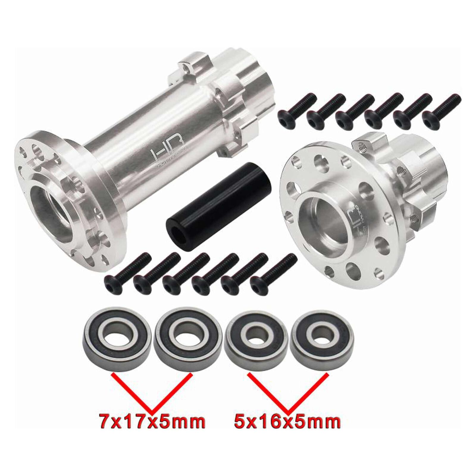 CNC Aluminum Hub Set Silver: Losi Promoto-MX