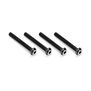 3x24mm Top Hat Titanium screw, stealth black - 4pc