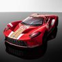 HO Ford GT Heritage #16 Mega G+ Slot Car, Red