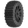 1/8 Gladiator M2 Fr/Rr Buggy Tires Mounted 17mm Black Mach 10 (2)