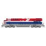HO GE ES44AC Locomotive, CN #3115 BC Rail Heritage Paint