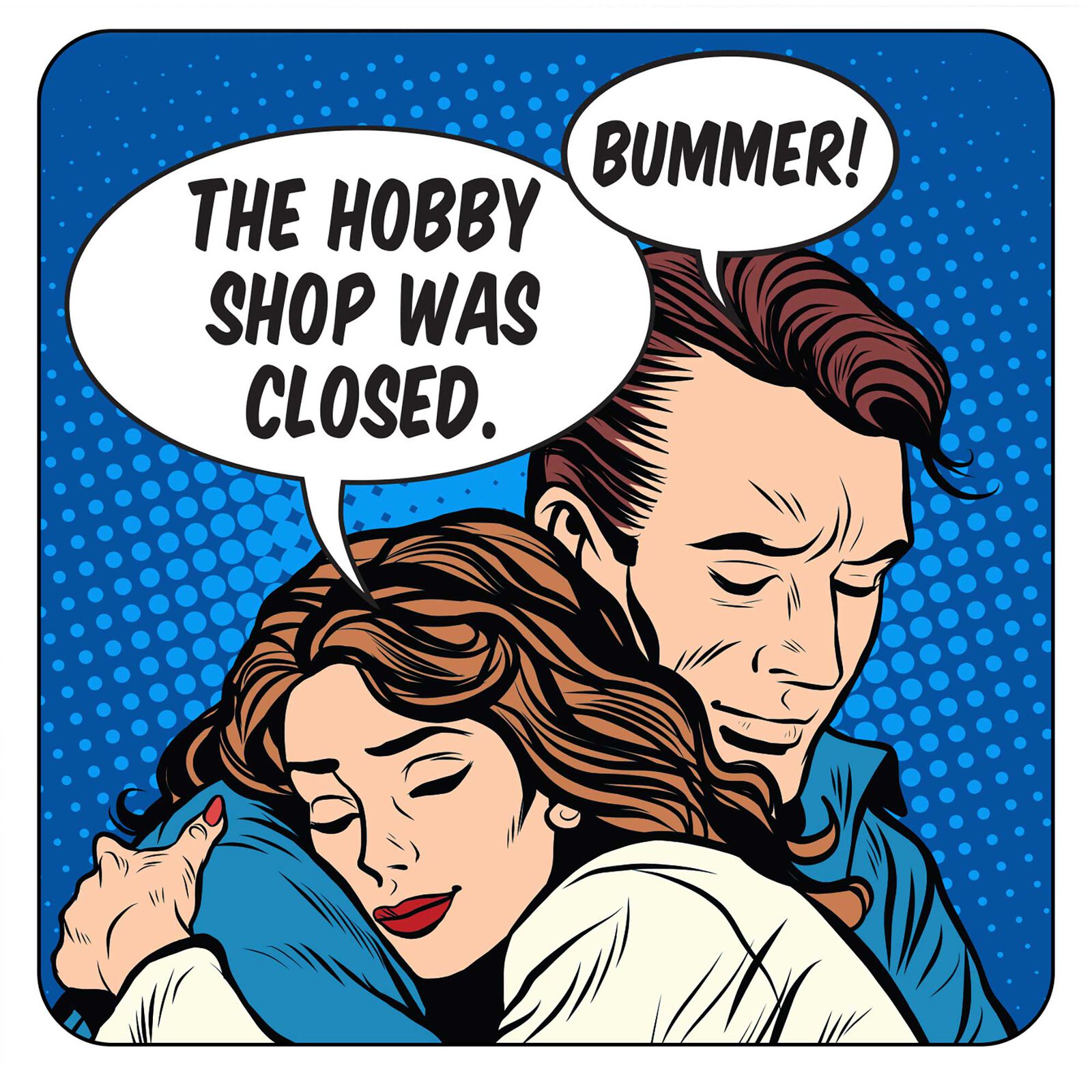 Hobby Shop Closed Sticker