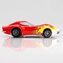 HO 1970 Chevy Corvette Mega G+ Slot Car, Red & Yellow Wildfire