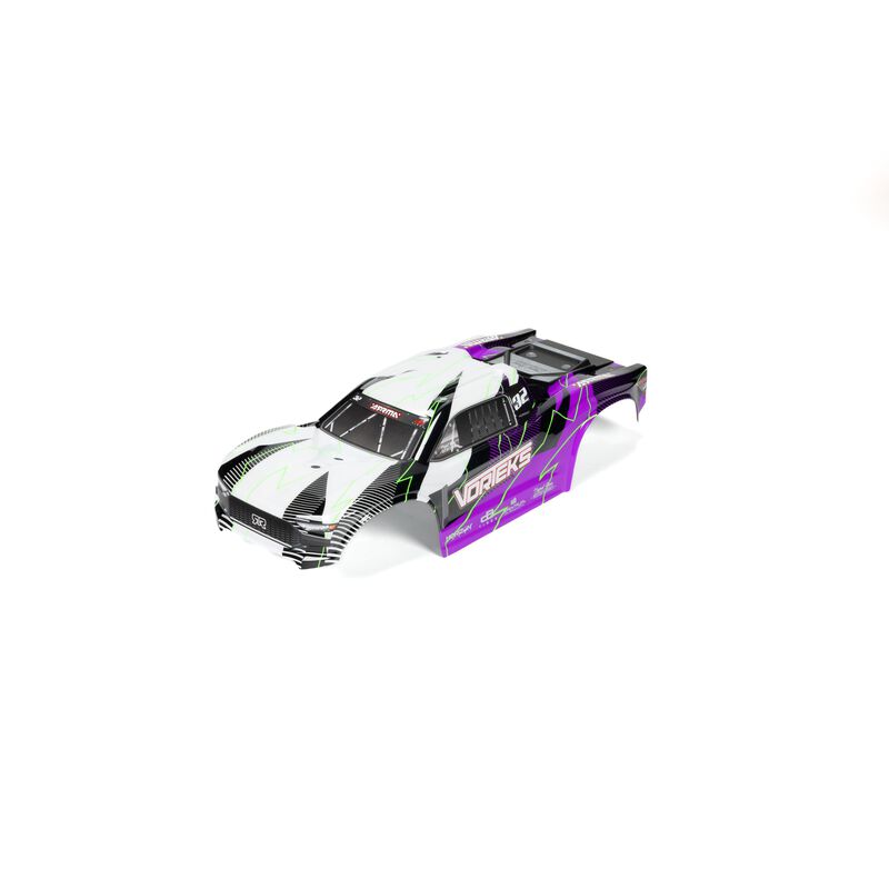 1/10 Clipless Painted Trimmed Body Set with Decals, Purple: VORTEKS 2WD