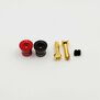 Heatsink Bullet Grips with 4mm Bullets, Black/Red
