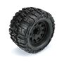 1/8 Trencher X F/R 3.8" MT Tires Mounted 17mm Black Raid (2)