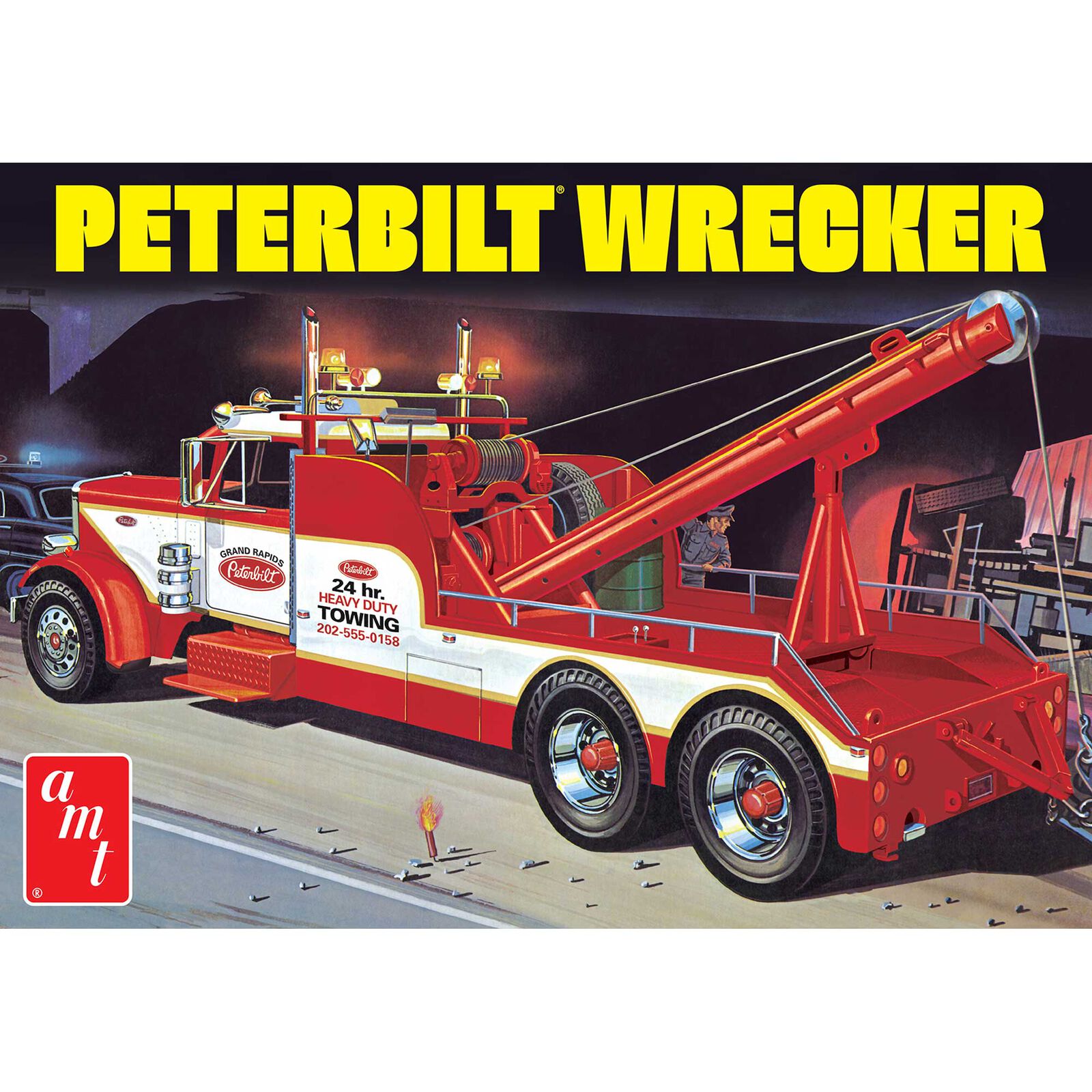 1/25 Peterbilt 359 Wrecker Model Kit