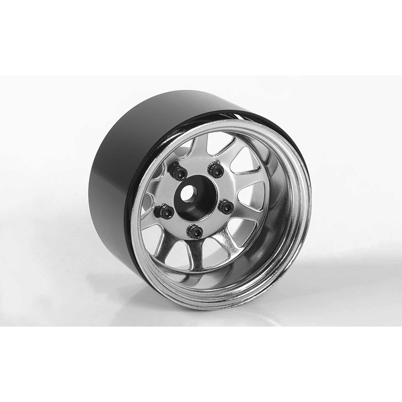 DD Wagon 1.55" Stampd Steel Beadlock Wheels, Chrome