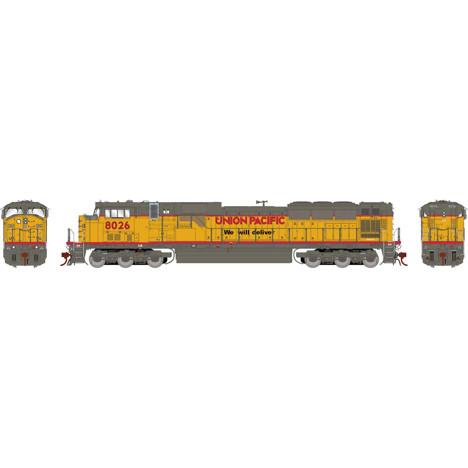 HO EMD SD9043MAC Locomotive with DCC & Sound, UP #8026