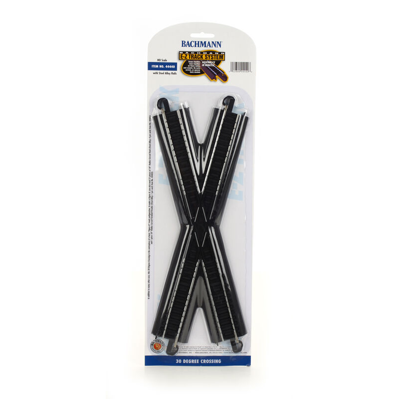 HO Steel EZ 30-Degree Crossing
