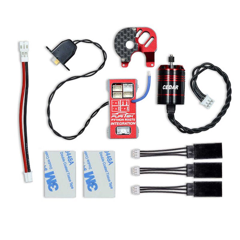 Python RXGT5 Brushless ESC & Motor Combo with Flysky FS-GT5 Integration: SCX24