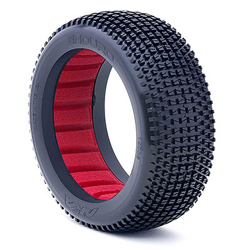 1/8 Enduro Soft Tires, Red Inserts (2): Buggy