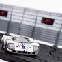 HO Ford GT40 Mk.IV #9 Mega G+ Slot Car, White