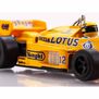 HO 1985 Lotus 97T #12 F1 Mega G+ Slot Car, Blue/Yellow