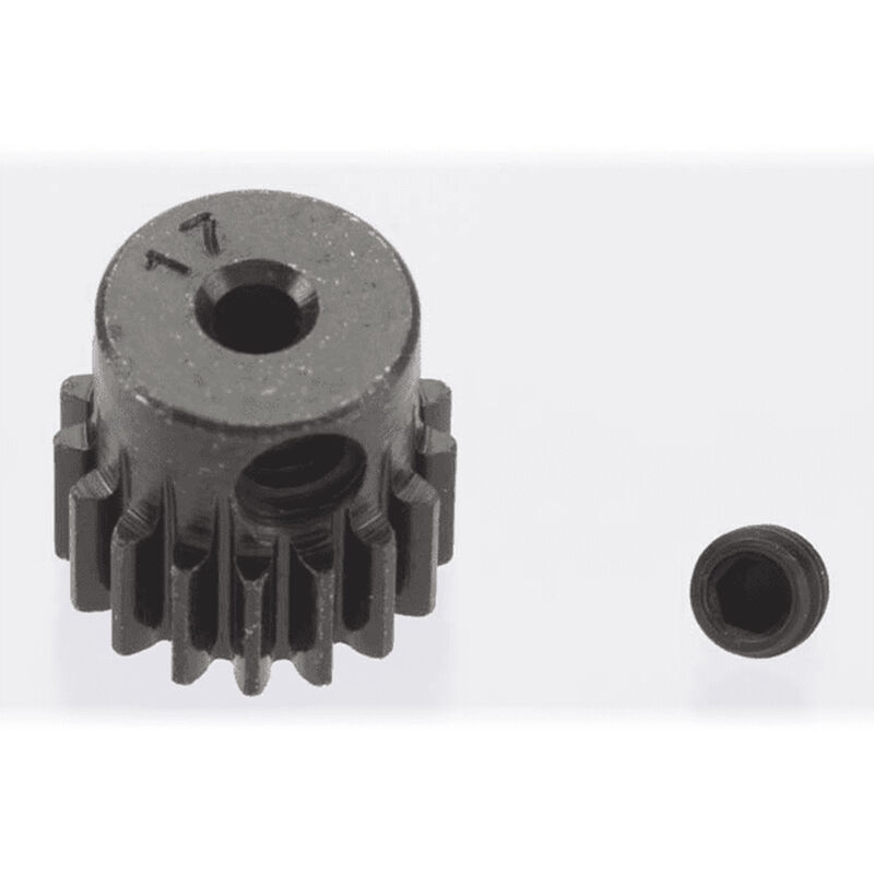 0.5 Module Hard Blackened Steel Mini Pinion 2mm, 17T