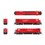 HO GE ES44AC Locomotive, CP #9368 Action Red