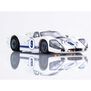 HO Ford GT40 Mk.IV #9 Mega G+ Slot Car, White