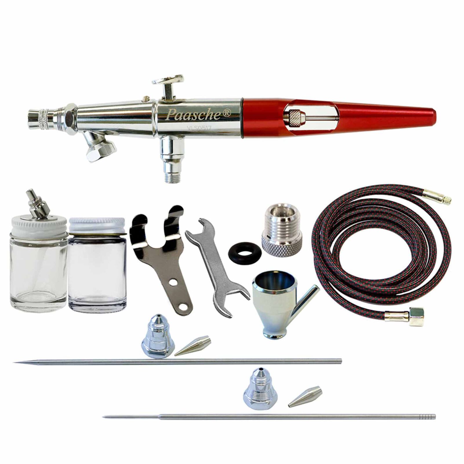 VLS-3MH Double Action Siphon Feed Airbrush Set