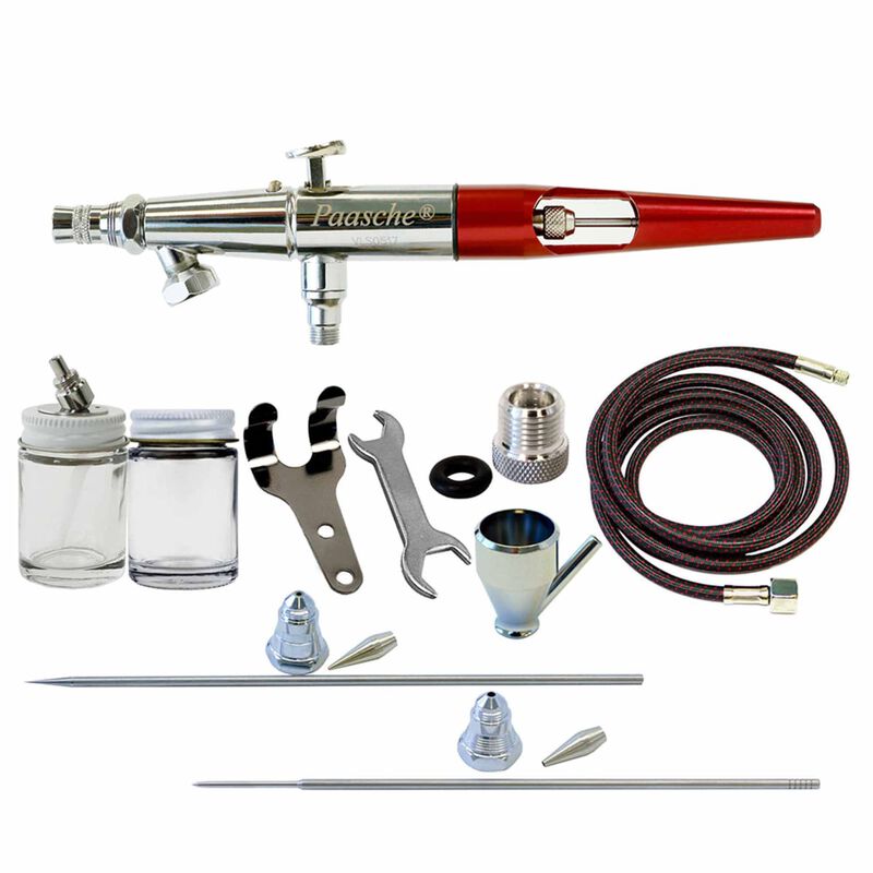 VLS-3MH Double Action Siphon Feed Airbrush Set