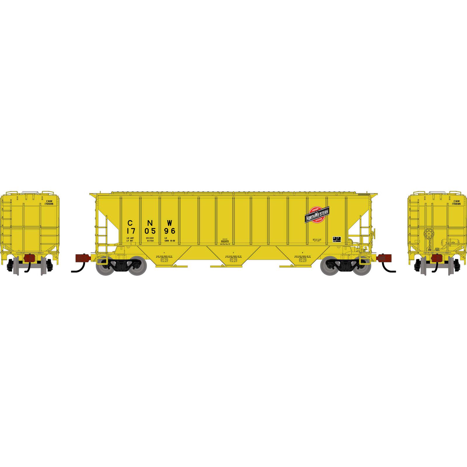N ATH PS 4427 Covered Hopper, CNW #170596