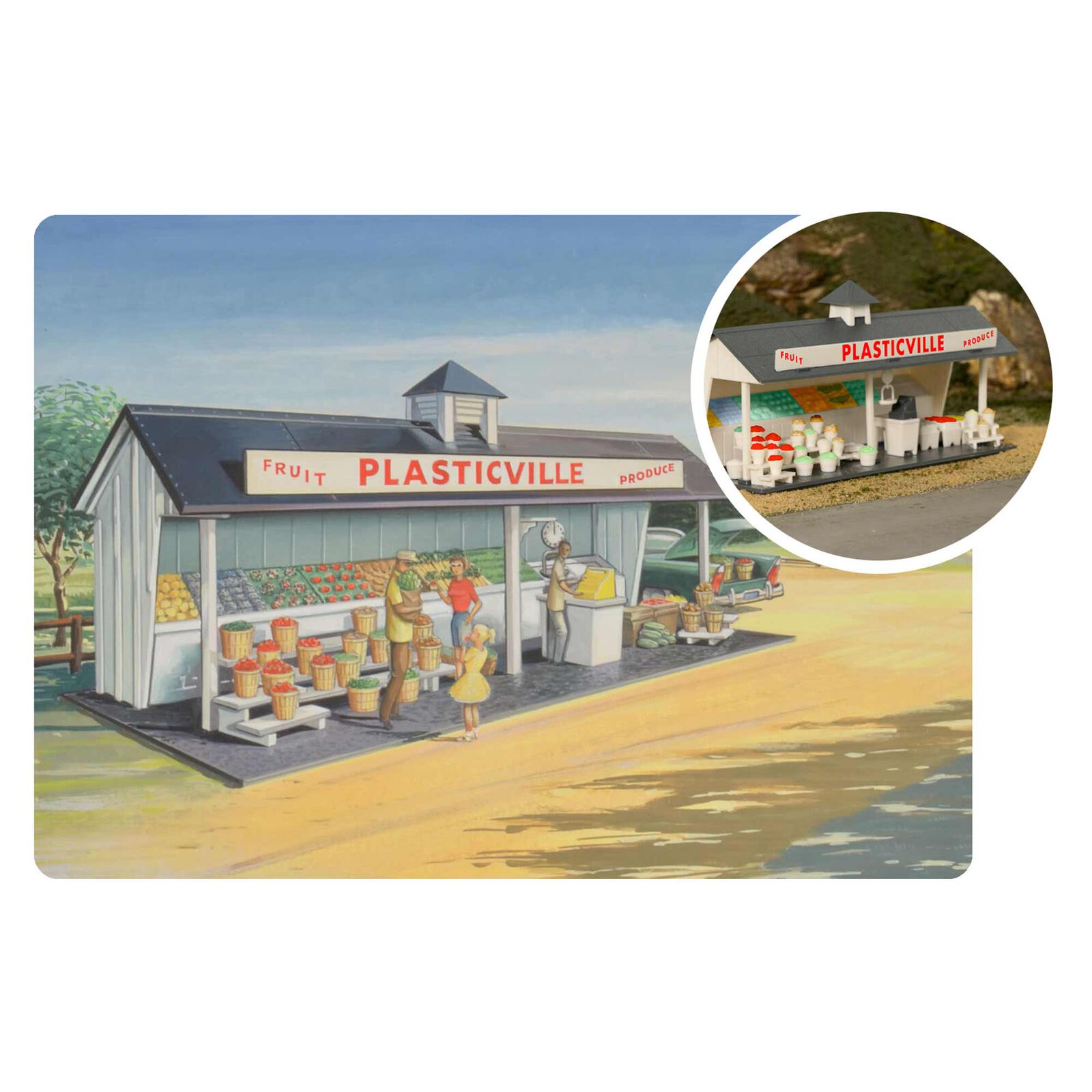 HO Plasticville USA 75TH Anniversary Roadside Stand