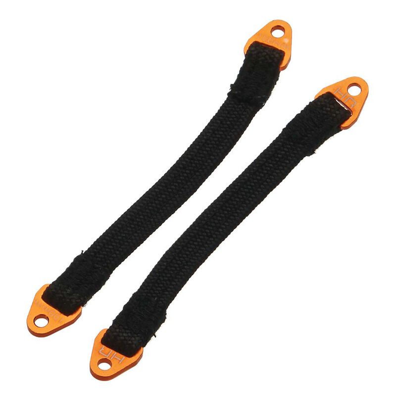 Susp Travel Limit Straps 100mm, Orange (2)