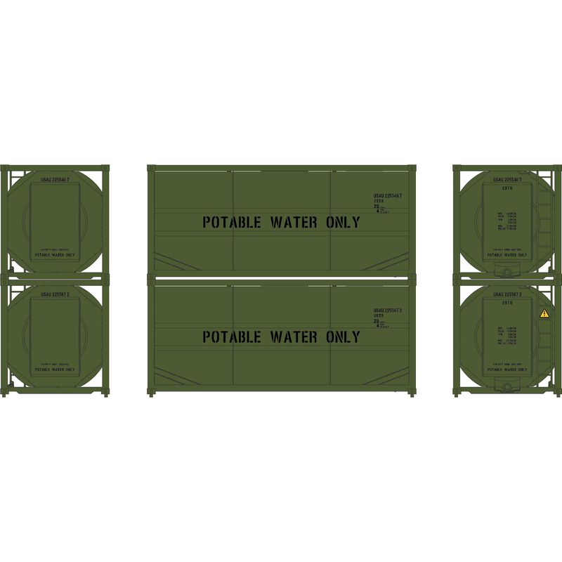 HO 20' ISO Tank Container, USAU #225546 7/225567 2 (2)